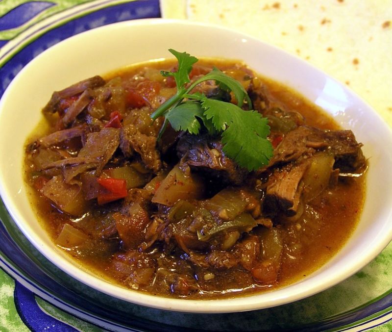 Try this Tex-Mex slow cooked beef stew recipe with potatoes, carrots, chillies and spices.