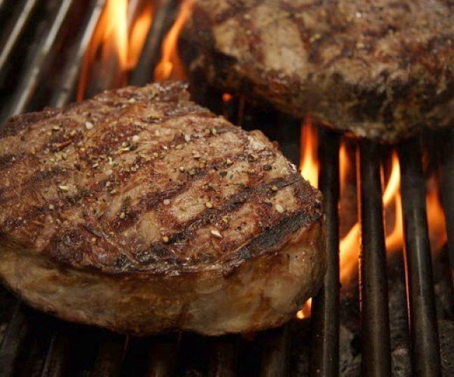The BBQ is the best way to cook a nice piece of steak