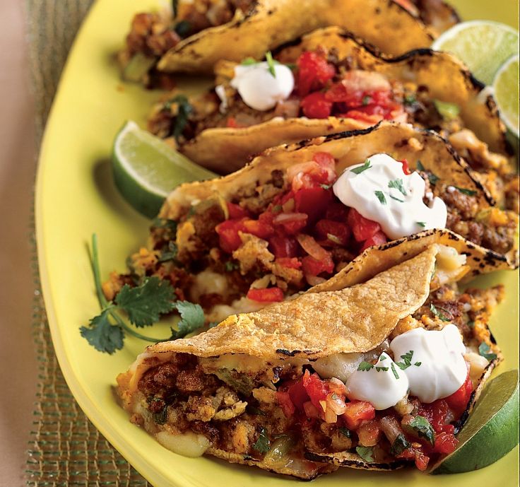 Chorizo and Scrambled Egg Breakfast Tacos. See great recipes here 