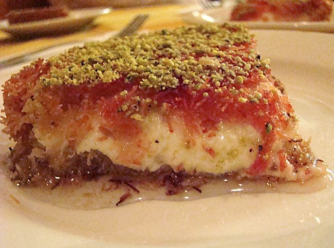 Beautiful Knafeh pleases all the senses