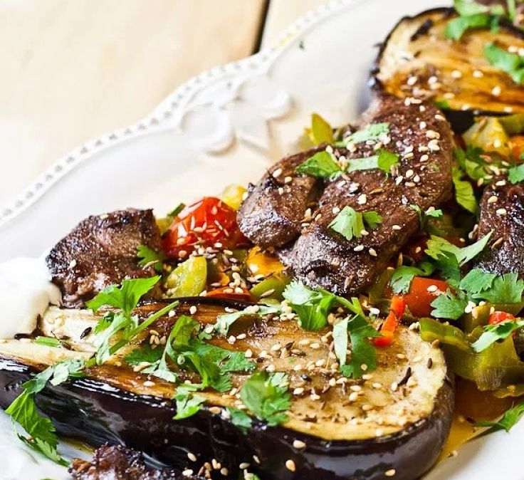 Quick Lamb Tagine with Eggplant slices - see how to cook it here