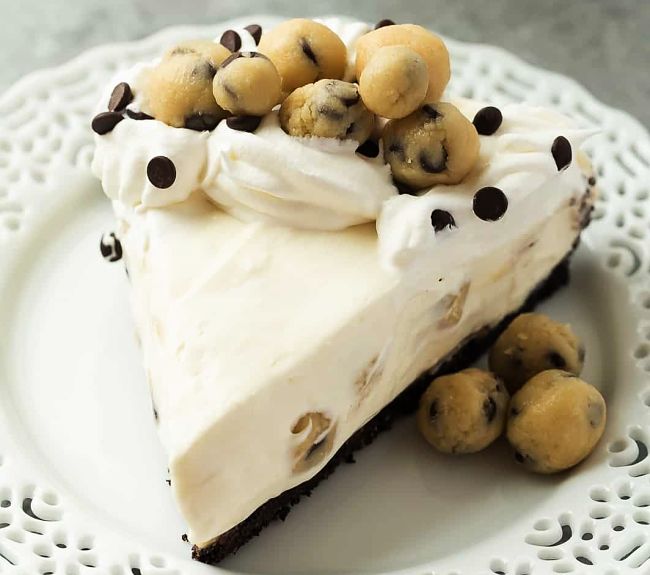 No Bake Cookie Dough Cheesecake - see more recipes in this article