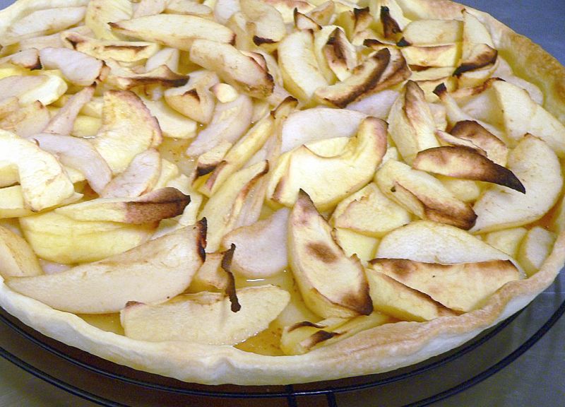 Apple and pear Open Pie