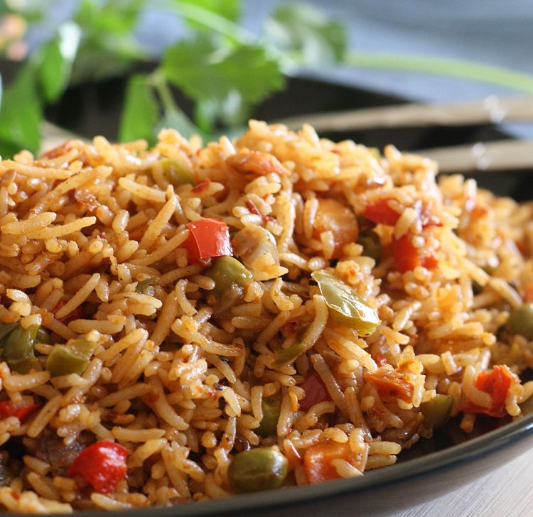 Stir frying the vegetables is a good idea so they are softened before adding to the fried rice