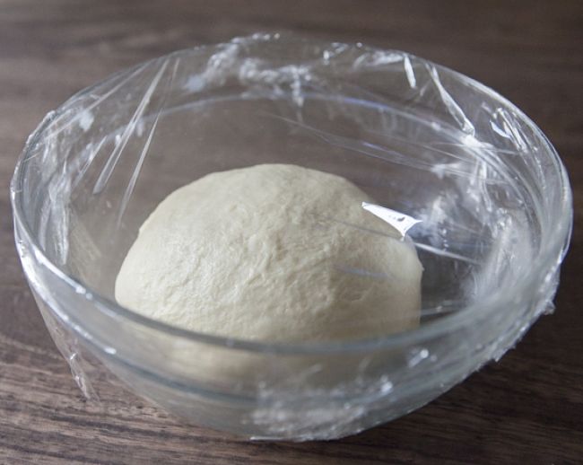 The first rise of the Shokupan Bread dough