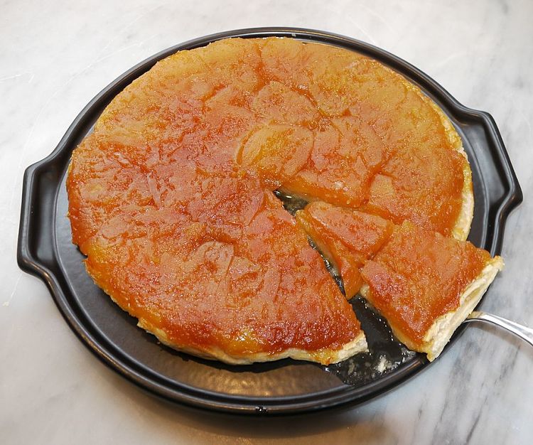 Delicious upside down style French Tarte Tatin that really enhances the fresh fruit