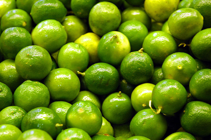 Fresh limes and lime leaves add fragrance and sourness to Thai soups and noodle dishes