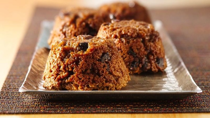 Classic upside down cholocolate chip muffin with a rich chocolate sauce