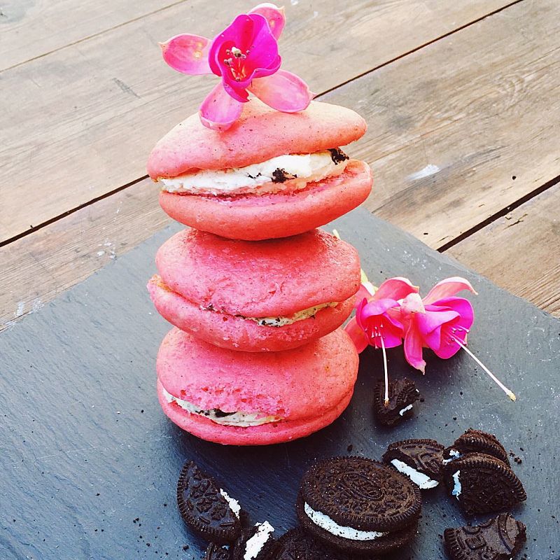 Pink Velvet Oreo Whoopie Pies